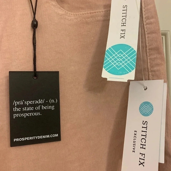 Prosperity Sheila Boyfriend Corduroy Light Pink Women's Pants Size 10 NWT - Picture 3 of 11